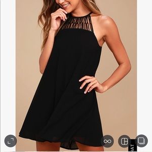 Lulu’s Tell Me Black Swing Dress